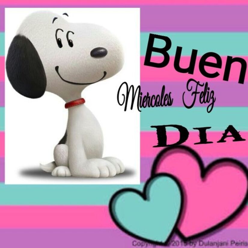 Buenos Días Feliz Miércoles con Snoopy