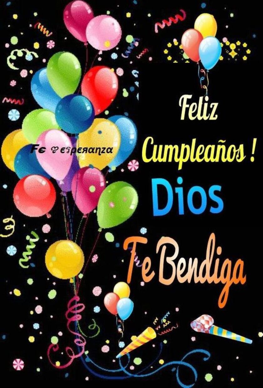 Feliz Cumpleaños Dios te bendiga