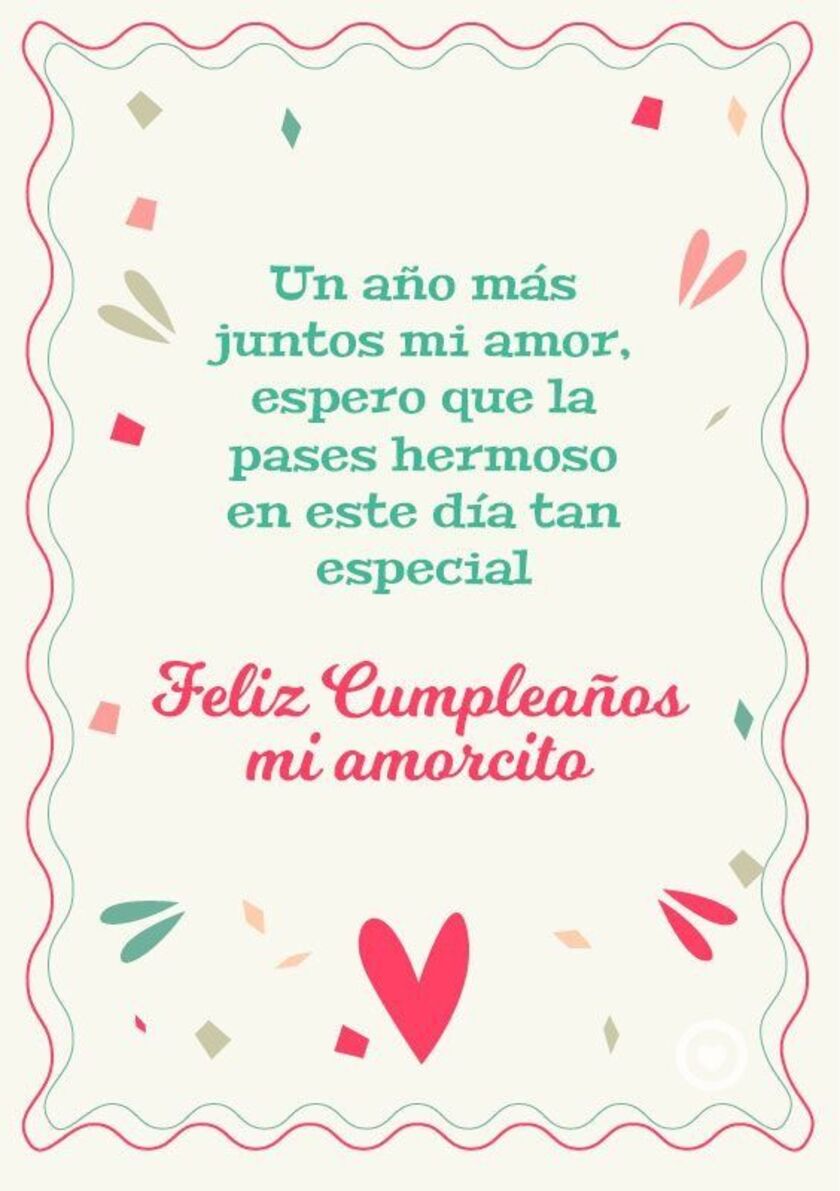 Feliz Cumpleaños mi amorcito