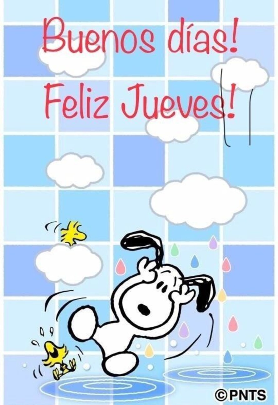 Feliz Jueves con Snoopy para WhatsApp