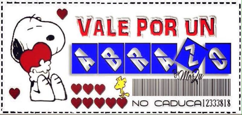 Vale por un abrazo imágenes bellas con Snoopy