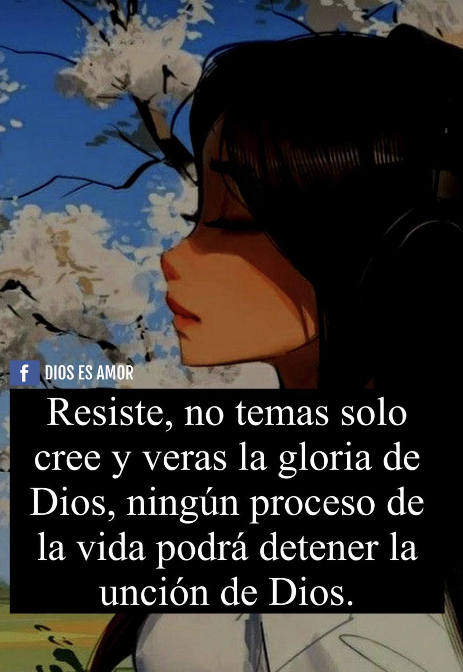 Resiste no temas solo cree y veras la gloria de Dios